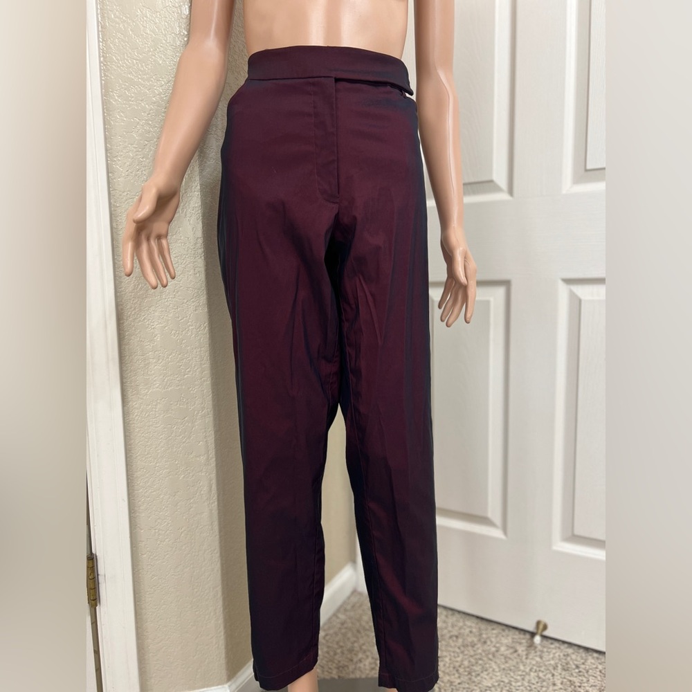 Elegant Burgundy Women's Pants